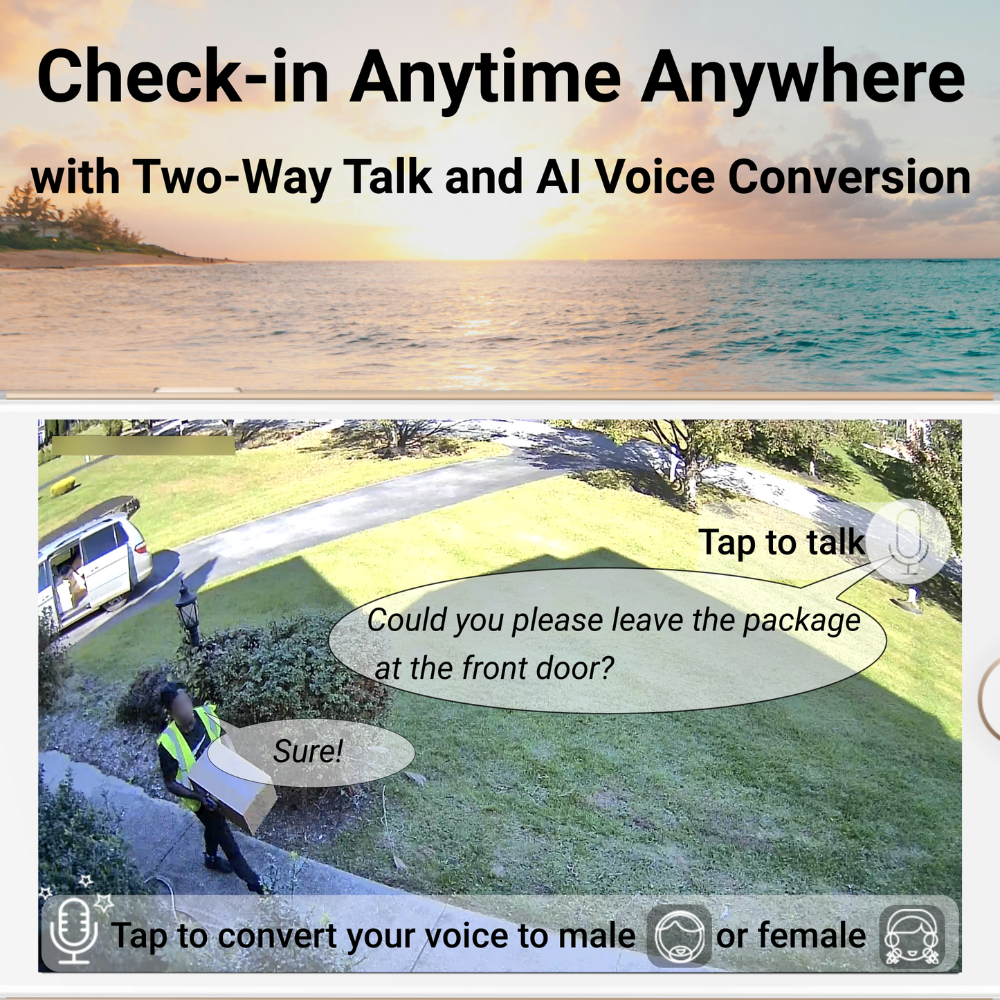 ON WATCH 4G LTE Solar Floodlight Camera, Nonstop Recording, Motion-Activated/Notification/Floodlight/Siren, Pan/Tilt, 2K, Two-Way Talk, 128 GB Storage